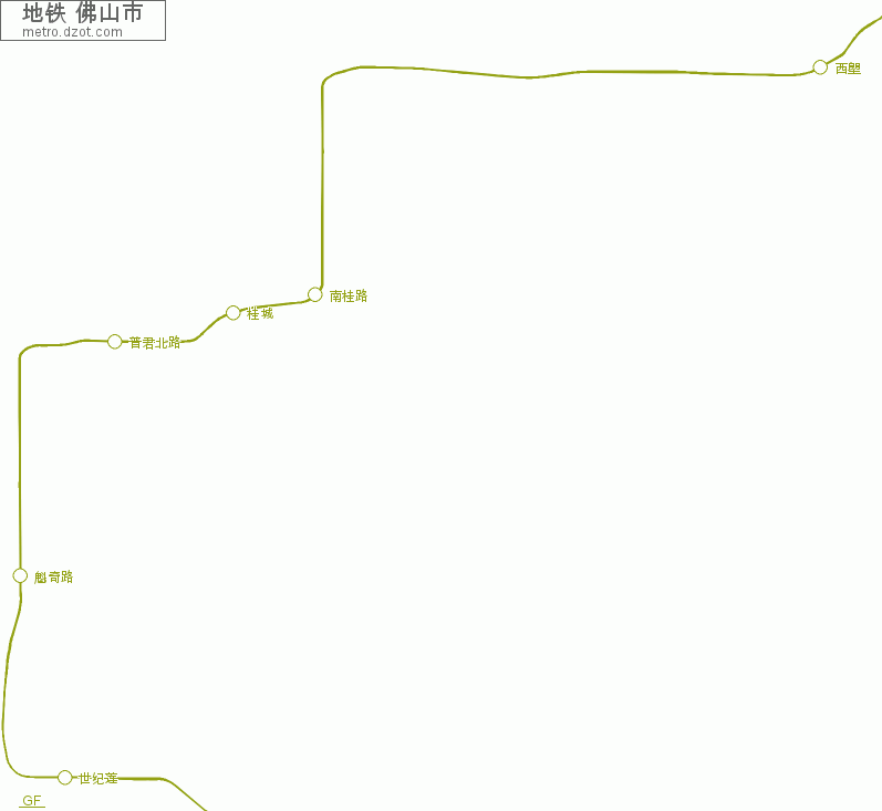 地铁 佛山市 - map of lines