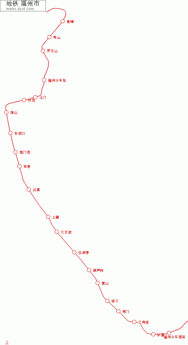 地铁 福州市 - map of lines